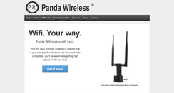 Desktop Screenshot of pandawireless.com