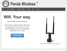 Tablet Screenshot of pandawireless.com